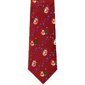  Happy Snowmen with Trees Christmas Ties: Home & Kitchen