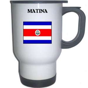  Costa Rica   MATINA White Stainless Steel Mug 