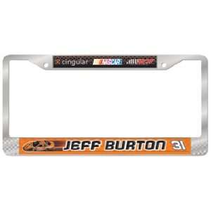  Jeff Burton #31 Metal License Plate Frame *SALE*: Sports 