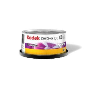  NEW KODAK 50120 DVD PLUS R DL 8.5GB 25 PACK CAKE BOX 01201 