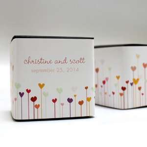    Hearts Cube Favor Box Wrap   Fuchsia: Health & Personal Care