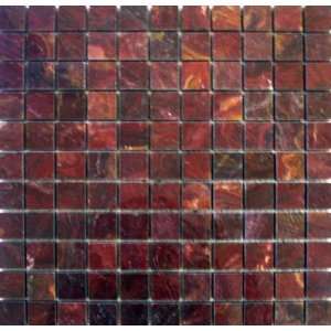  Multi Color Red Onyx Mosaic 1x1 Polished