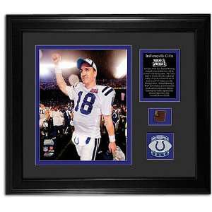 Colts Mounted Memories SB XLI Game Used Football Sports 