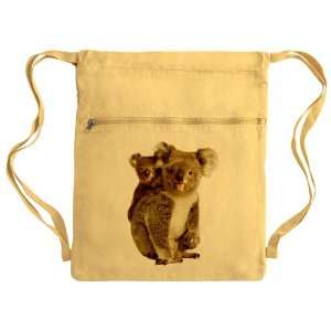   : Messenger Bag Sack Pack Yellow Koala Bear and Baby: Everything Else