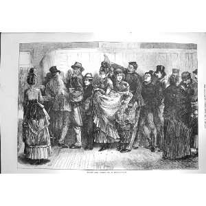   1872 Holiday Time Booking Excursion Train Passengers