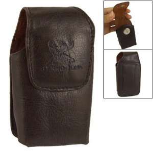  Amico Brown Faux Leather Vertical Foldup Glasses Case 