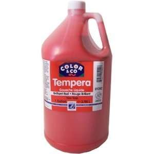  Color & Co Tempera Gallon Brill Red: Arts, Crafts & Sewing