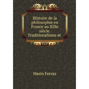  Histoire de la philosophie en France au XIXe siÃ¨cle 