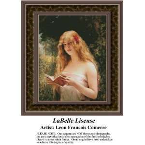  LaBelle Liseuse, Cross Stitch Pattern PDF Download 