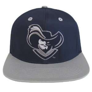 Xavier University Musketeers Retro 2 Tone Snapback Cap Hat Navy Grey