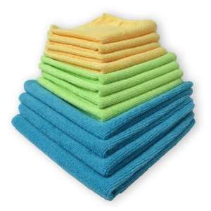 MaximMart Microfiber Detailing Towels Cleaning Cloths Mixed Color 12 