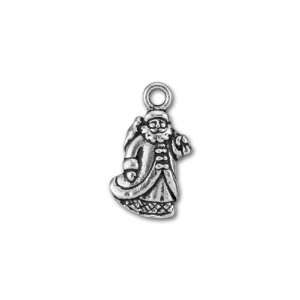  Antique Silver Plated Pewter St. Nick Charm: Arts, Crafts 
