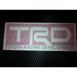  1 X TRD Toyota Racing Decal Sticker (New) Black/red Size 7 