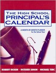 High School Principals Calendar A Month by Month Planner for the 