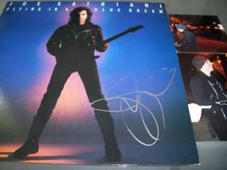Joe Satriani Signed Vinyl Lp Flying In A Blue Dream COA  