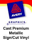 Avery 900 Cast Metallic Vinyl 30 x5yd BLACK METALLIC  