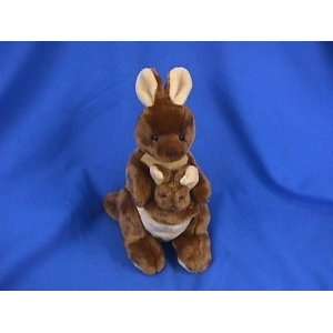  Kangaroo with Baby Plush Toy 12 H: Toys & Games