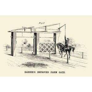  Vintage Art Barbers Improved Farm Gate   22532 7