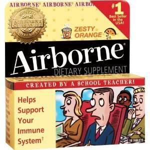  Airborne Effervescent Health Formula, Zesty Orange, 20 