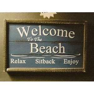  Adventure Marketing Welcome to the Beach Sign 12 x 18 