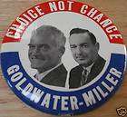 1964 Barry Goldwater Presidential Campaign Button Political Pin  