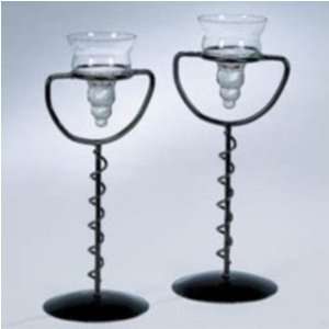  2pc Spiral Metal Candle Holders: Arts, Crafts & Sewing
