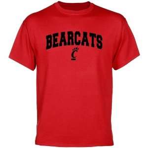  Cincinnati Bearcats Red Mascot Arch T shirt Sports 