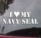 HEART LOVE MY NAVY SEAL Vinyl Decal Military Car IH1