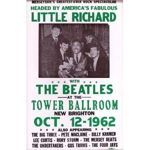   The Beatles 14 X 22 Vintage Style Concert Poster 