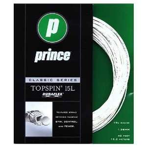  Prince TopSpin   Tennis String Set   White   15L ga   40 