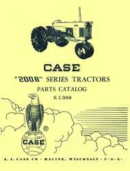 Case 200B 200 B Series Tractor Parts Catalog Manual  