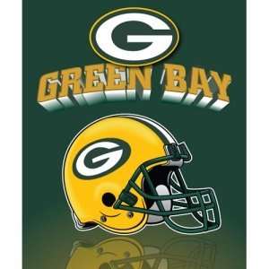 Green Bay Packers Light Weight Fleece NFL Blanket (Grid Iron) (50x60 