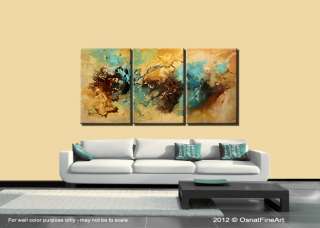 LARGE Original abstract art Modern painting on canvas NATURAL COLORS 