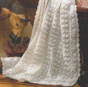 58B CROCHET PATTERN FOR: Beautiful Lacy Baby Blanket Afghan  