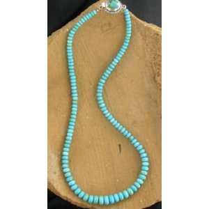  KINGMAN ARIZONA TURQUOISE RONDELLE NECKLACE~ Everything 