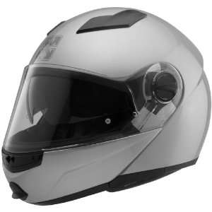  Sparx Helios Silver Modular Helmet   Color : Silver   Size 
