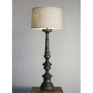 Hovingham Victorian Carved Wood Lamp