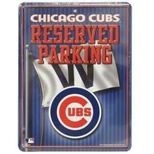 Chicago Cubs Metal Parking Sign 