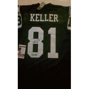  Dustin Keller Signed New York Jets Authentic Jersey DKNY 