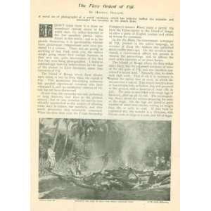    1898 Fiery Ordeal Ceremony of Fiji Island of Benga 