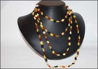 Baltic Amber Necklace. 200 cm long  