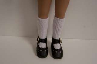 BLACK Heart Cut Out Doll Shoes For Dianna Effner 13 Vinyl♥  
