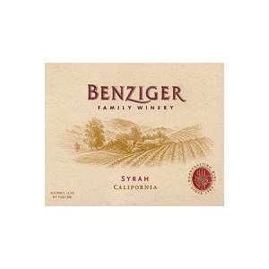  Benziger Family Winery Syrah 2006 750ML Grocery & Gourmet 