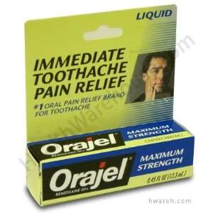 Orajel (Benzocaine 20%) Maximum Strength Liquid   0.45 fl oz