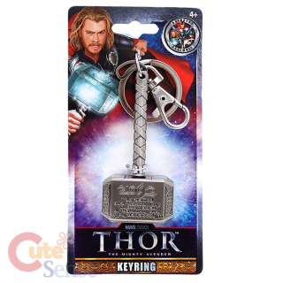 Marvel Studios Thor Hammer Key Chain  3 3D Metal Pewter DC Comics 
