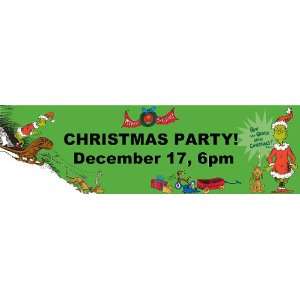  Grinch Personalized Banner Standard 18 x 61: Health 