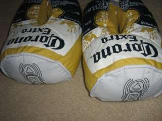 MENS CORONA BEER CAN SHOES SLIPPERS SZ 7 8 AWESOME  