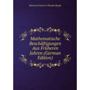  Mathematische BeschÃ¤ftigungen Aus FrÃ¼heren Jahren 