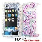 Bling Crystal Hard Case Cover For LG enV Touch VX11000 Four Feet on 
