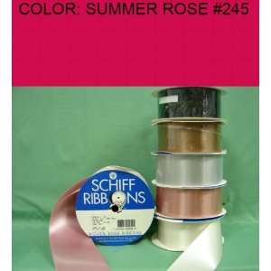  10yds SINGLE FACE SATIN RIBBON Summer Rose #245 5/8~USA 